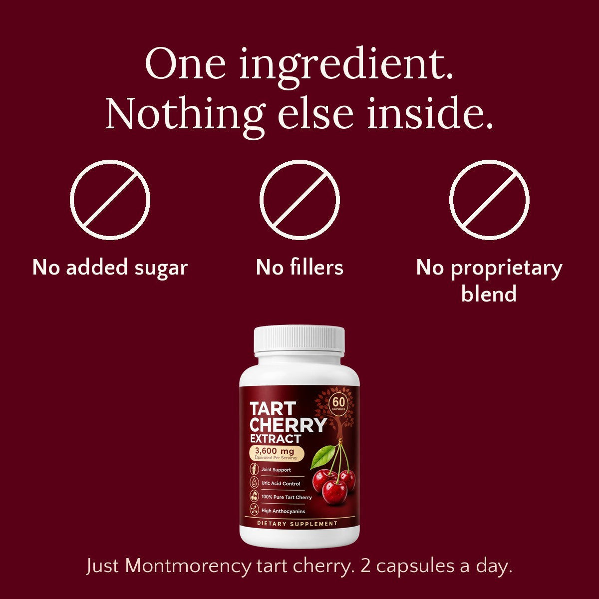 One ingredient, nothing else inside: no added sugar, no fillers, no proprietary blend